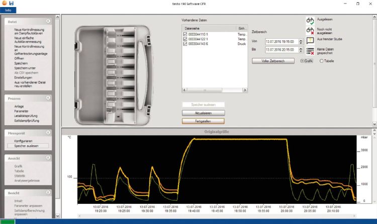 testo 190 CFR 软件 - CFR数据记录仪和验证系统